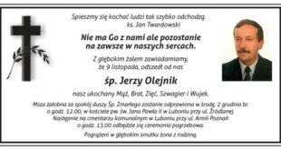nekrolog śp. Jerzy Olejnik