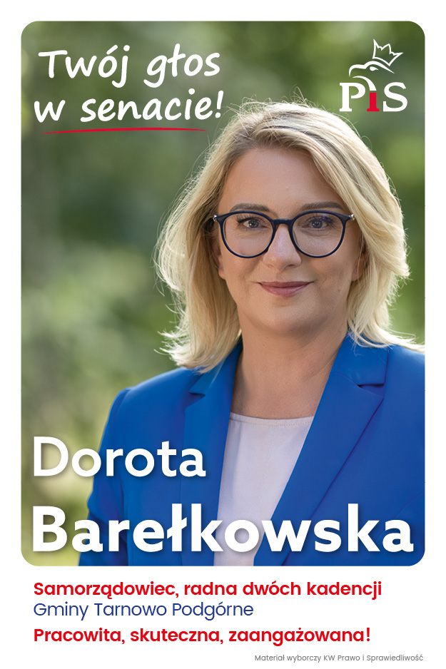 Dorota Berełkowska - ogłoszenie wyborcze