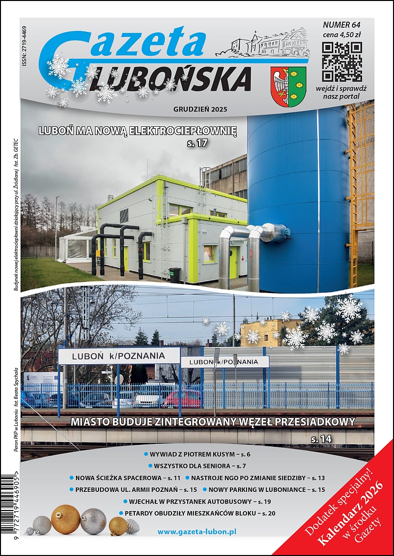 Grudniowy numer Gazety Lubońskiej już w sprzedaży