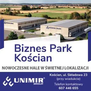 Biznes Park Kościan Unimir Group - ulotka informacyjna