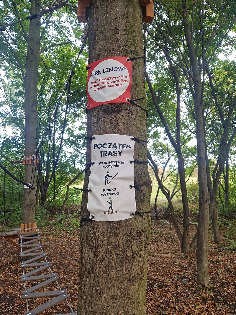 Park linowy w Luboniu