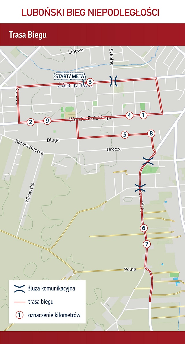 14. edycja Lubońskiego Biegu Niepodległości – zobacz trasę!