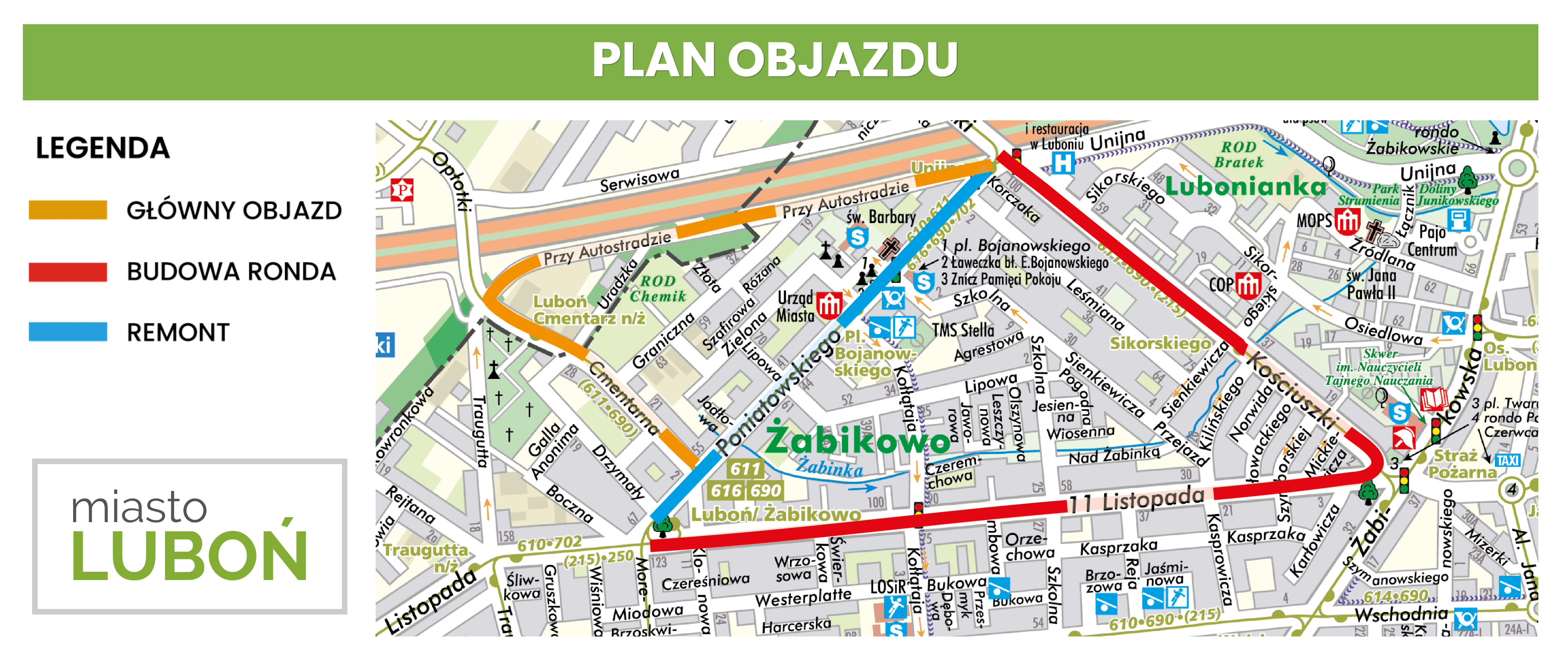 PRZEBUDOWA UL. PONIATOWSKIEGO W LUBONIU